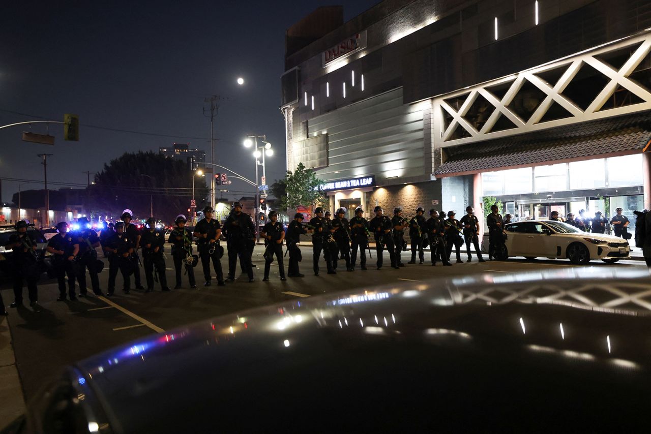 Los Angeles Protest , California, on Monday