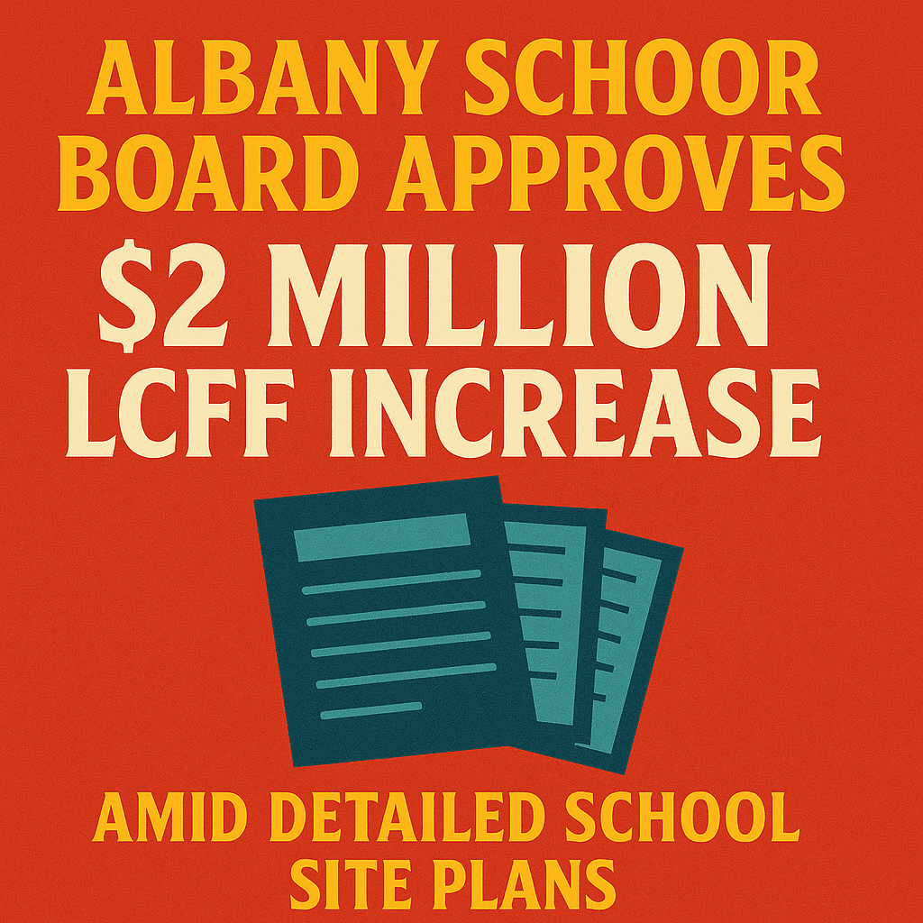 Albany School Board Approves $2 Million LCFF Increase Amid Detailed School Site Plans
