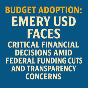 Emery USD Budget Cuts 2025