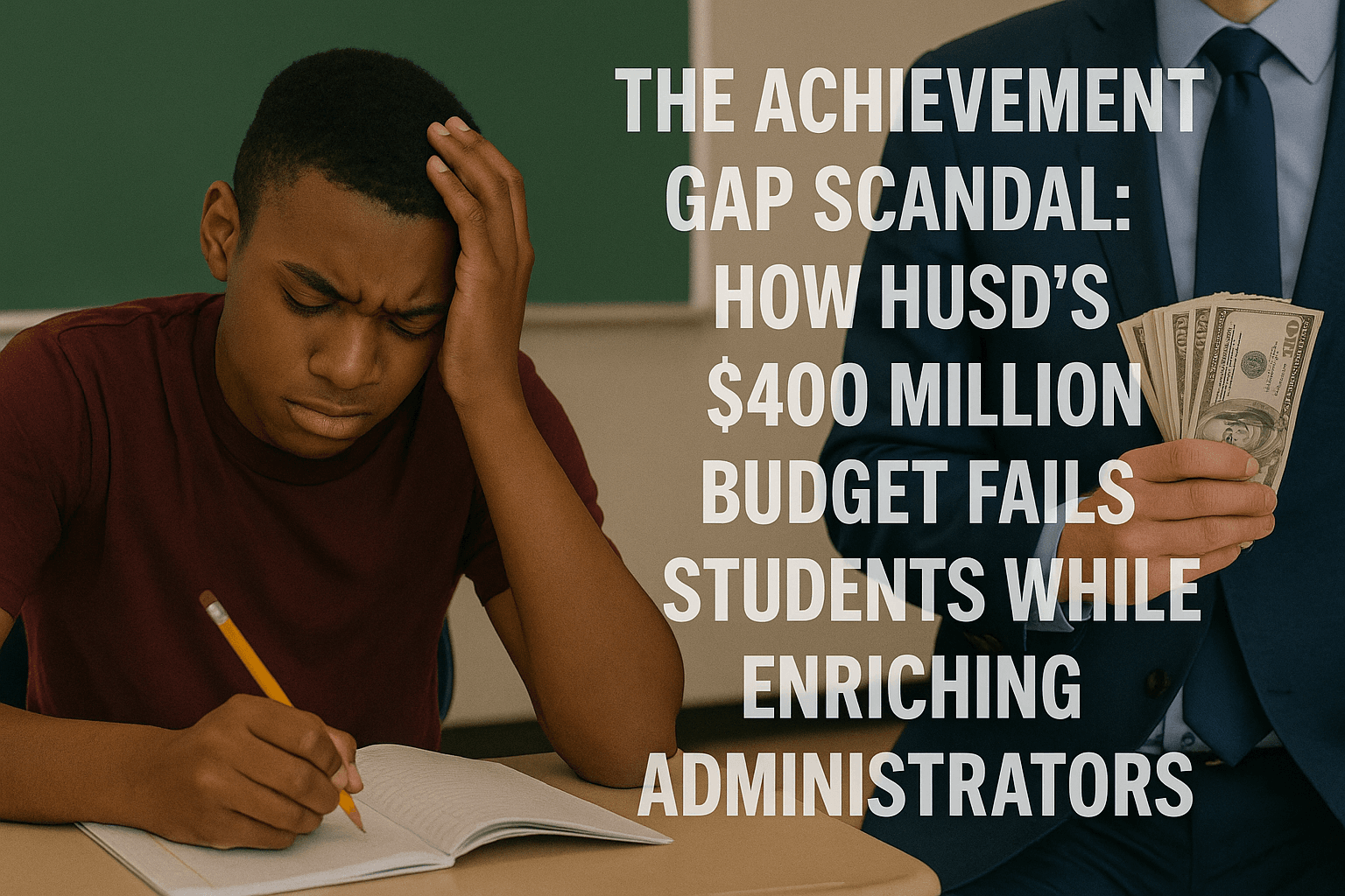 HUSD achievement gap scandal