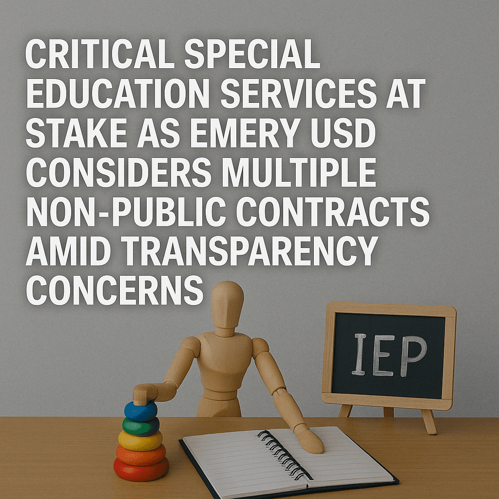 Emery USD special education contracts