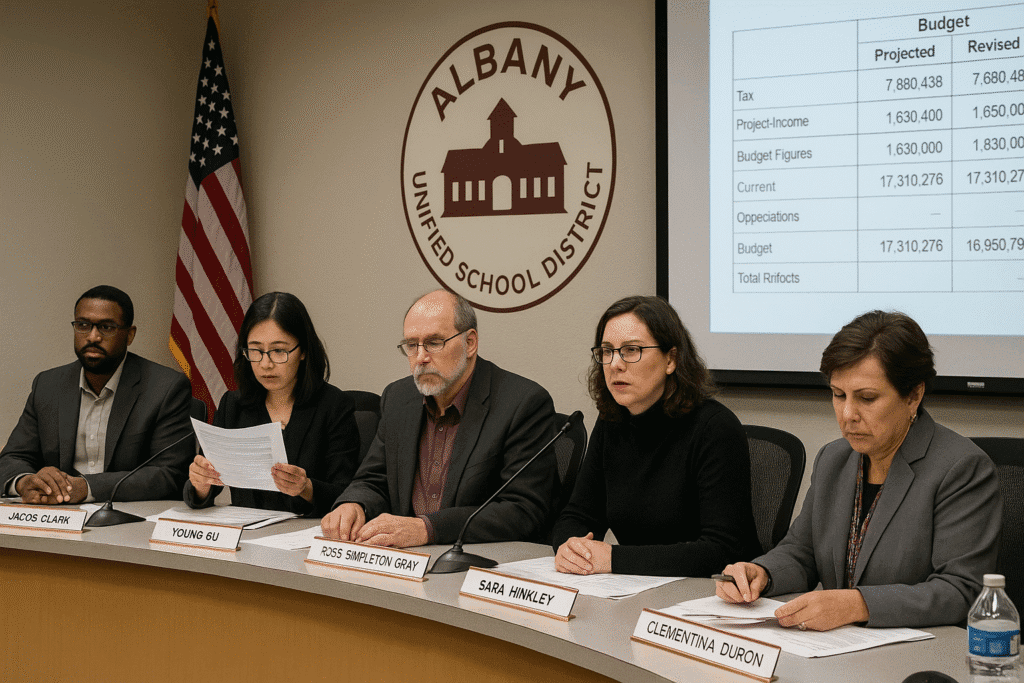 Albany Unified School District budget deficit