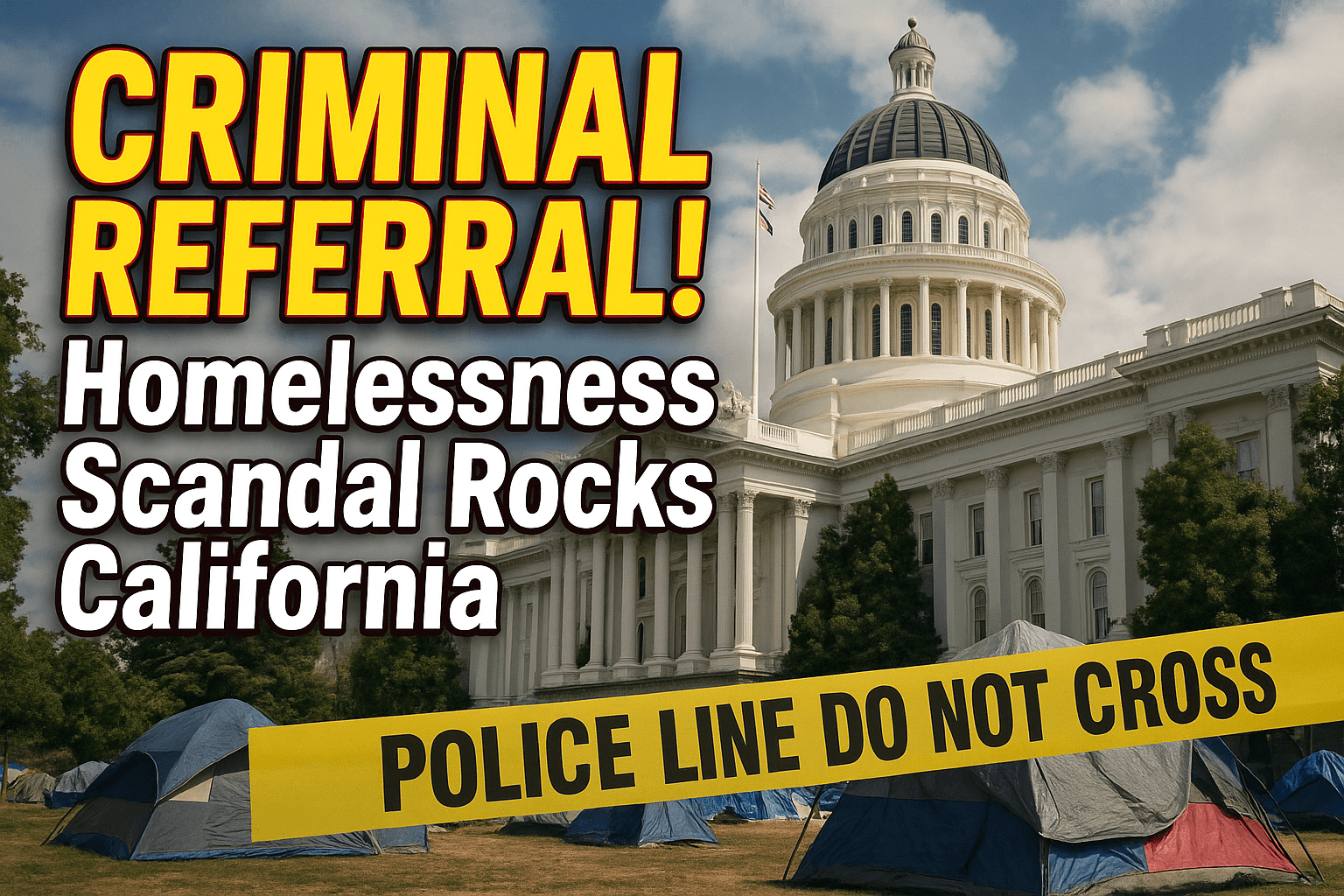 California criminal referral homelessness crisis