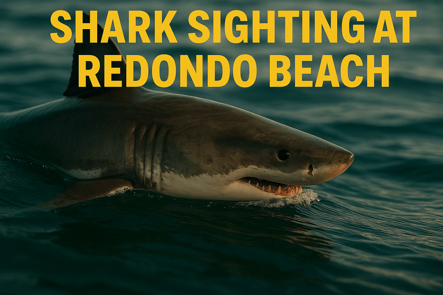 Redondo Beach shark sighting