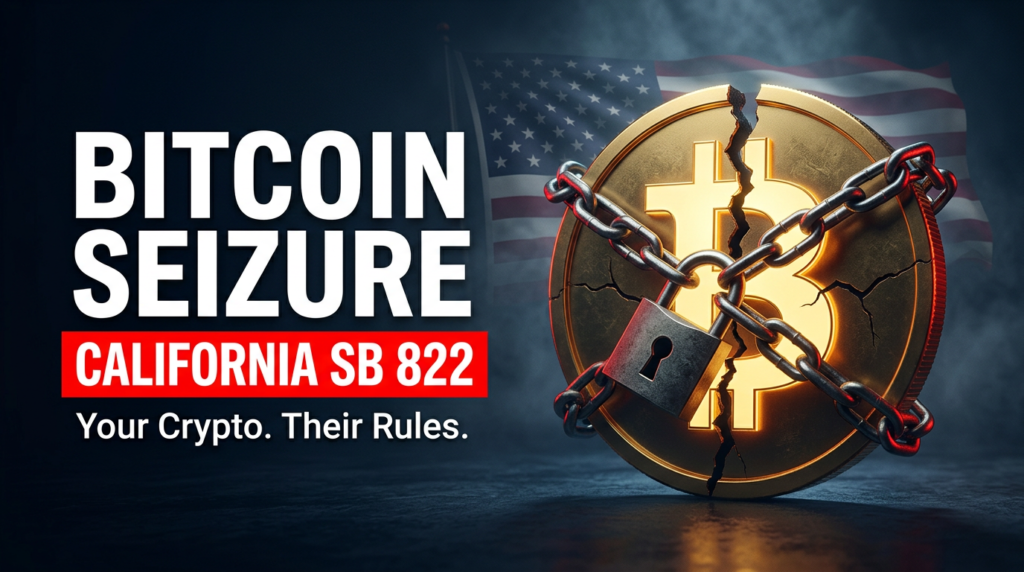 California Bitcoin seizure law SB 822