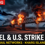Israel Strikes Iran’s Rail Network and Kharg Island as Trump’s Deadline Expires