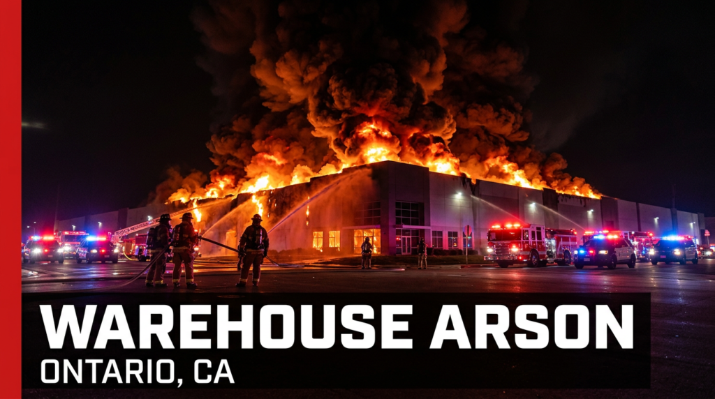 Kimberly-Clark Ontario warehouse fire arson