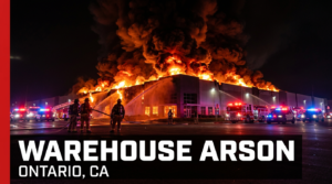 Kimberly-Clark Ontario warehouse fire arson