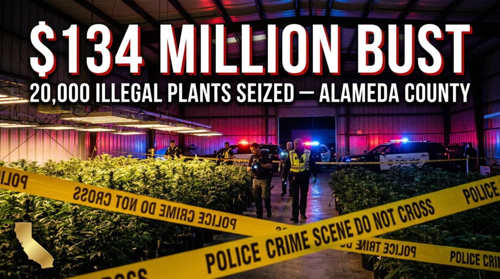 illegal marijuana raid hayward