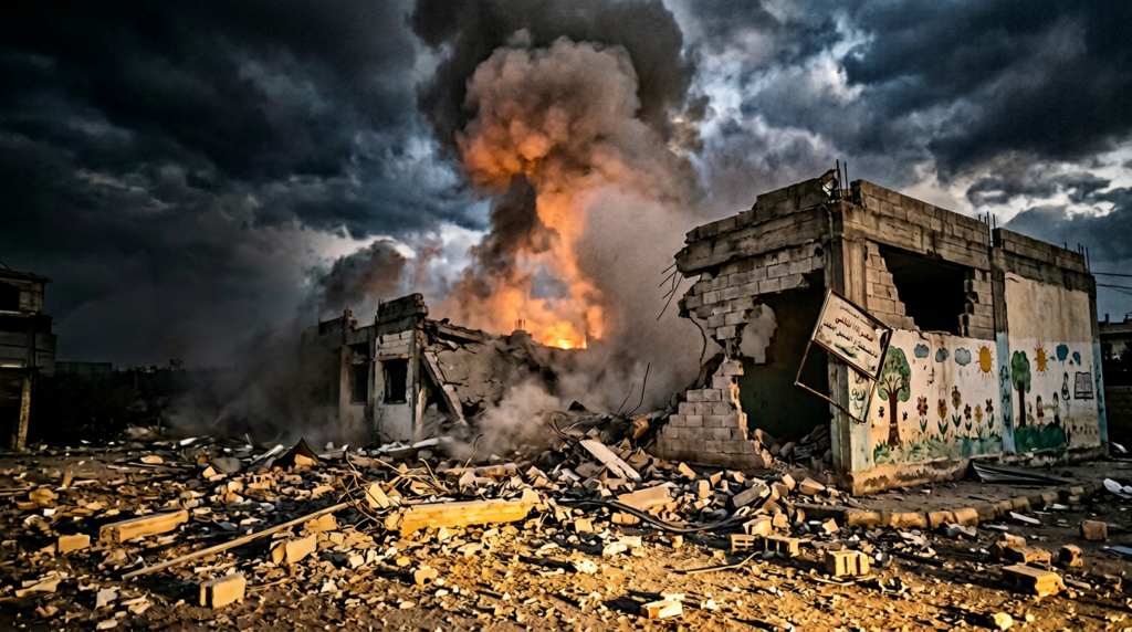 Israeli army demolishes Lebanese school