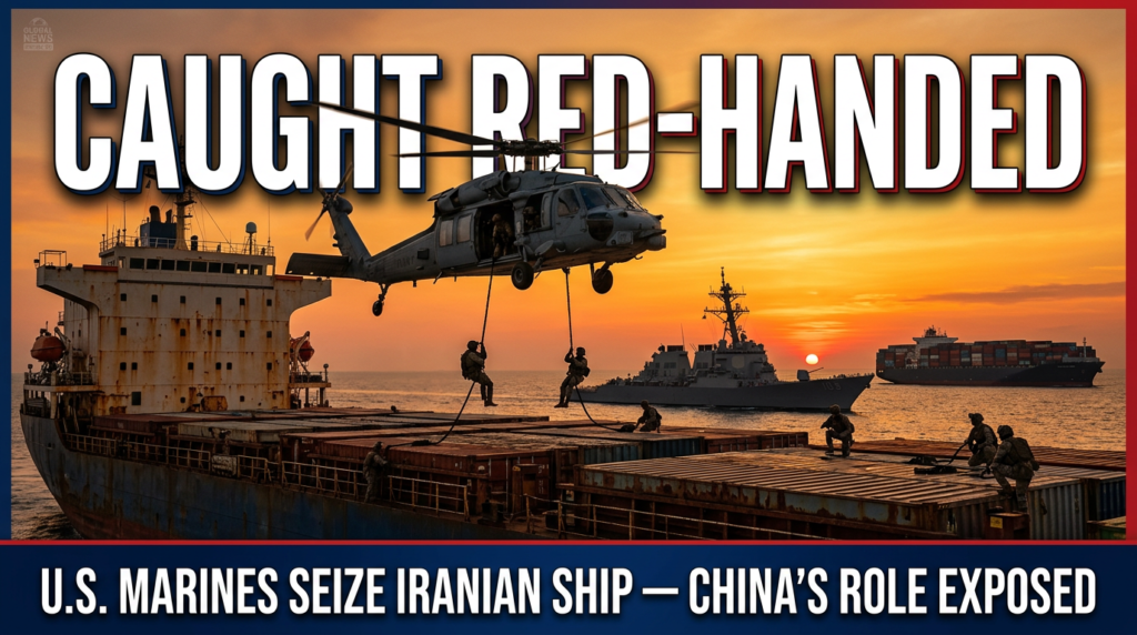 US Marines seize Iranian ship Touska China