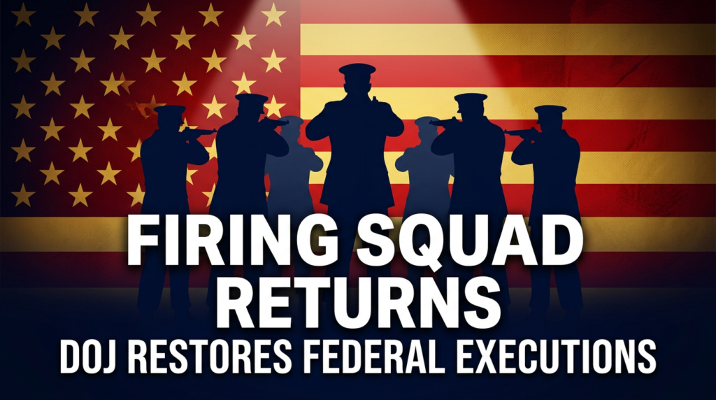 Federal firing squad executions 2026