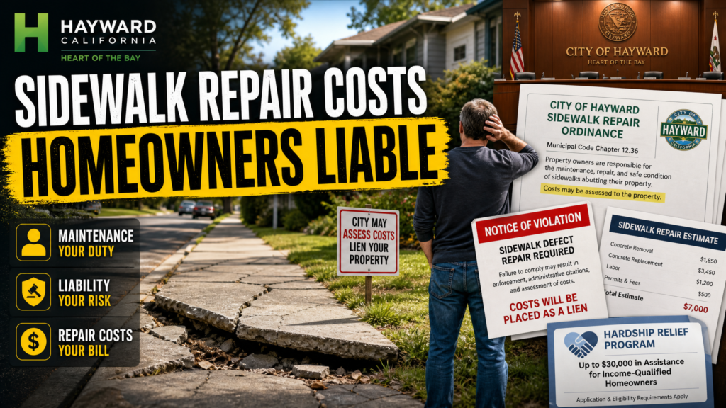 Hayward sidewalk repair ordinance