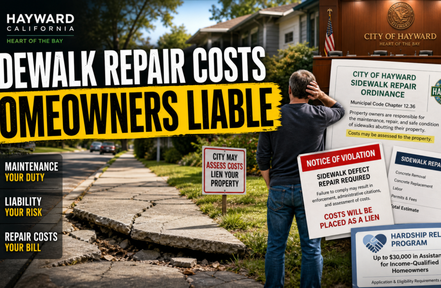 Hayward sidewalk repair ordinance