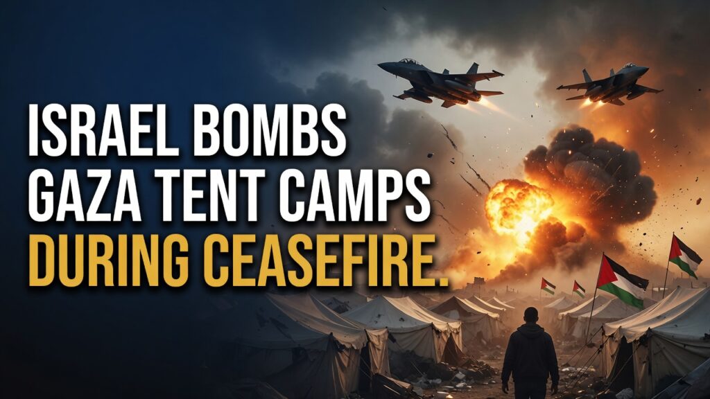 Gaza tent bombings ceasefire
