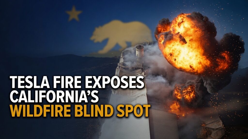 Tesla Fire Livermore