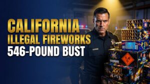 illegal fireworks California
