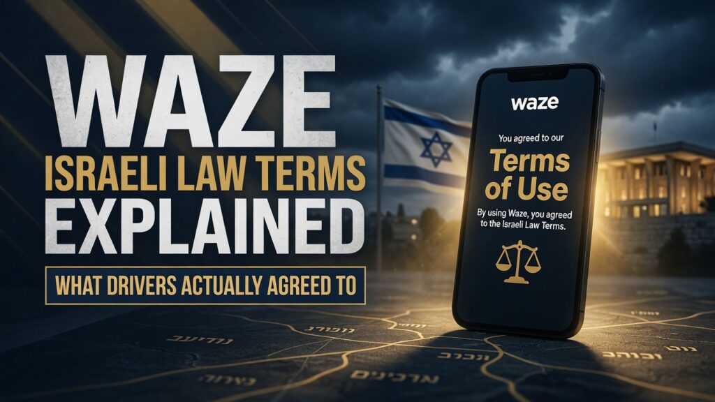 Waze Israeli law