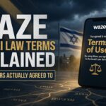 Waze Israeli Law Terms Explained: What Drivers Actually Agreed To?