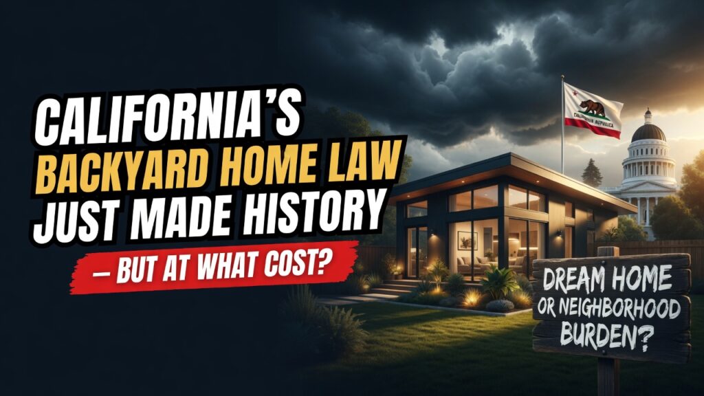 California ADU condo sale