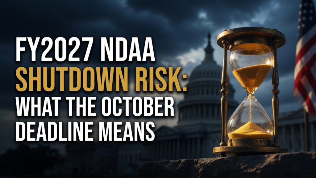 FY2027 NDAA shutdown risk