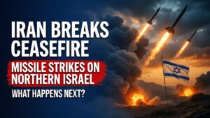 Iran ceasefire missile strike northern Israel