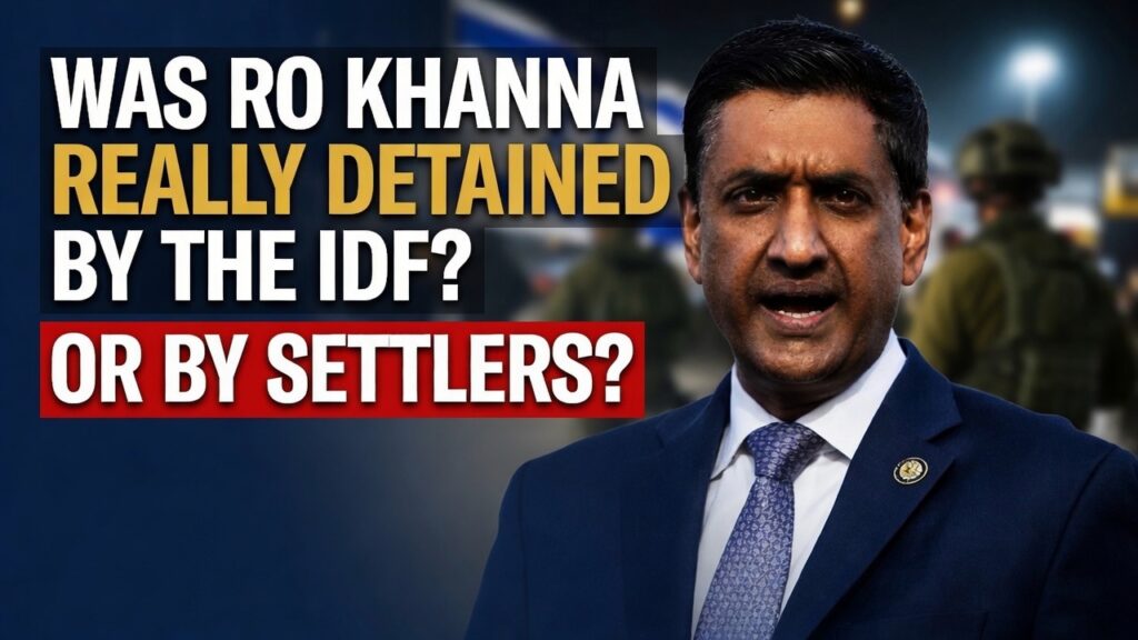 Ro Khanna IDF detained