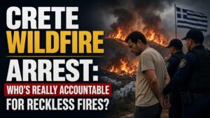 Crete wildfire arrest
